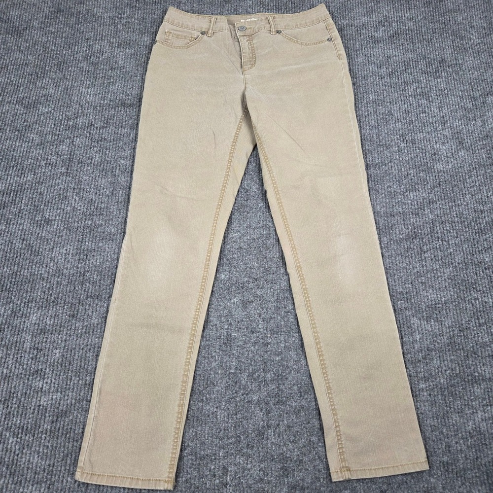 RuffHewn Womens Tan Khaki Straight Leg Stretch Pants Size 8 RN 89828